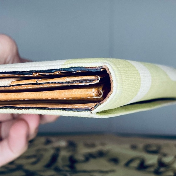 Bally Canvas Long Wallet with Leather Snap - Picture 7 of 13